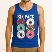 Check Out My Donut Six Pack Tank Top thumb 3