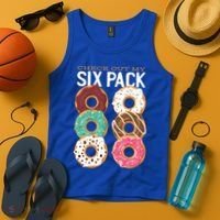 Check Out My Donut Six Pack Tank Top thumb 4