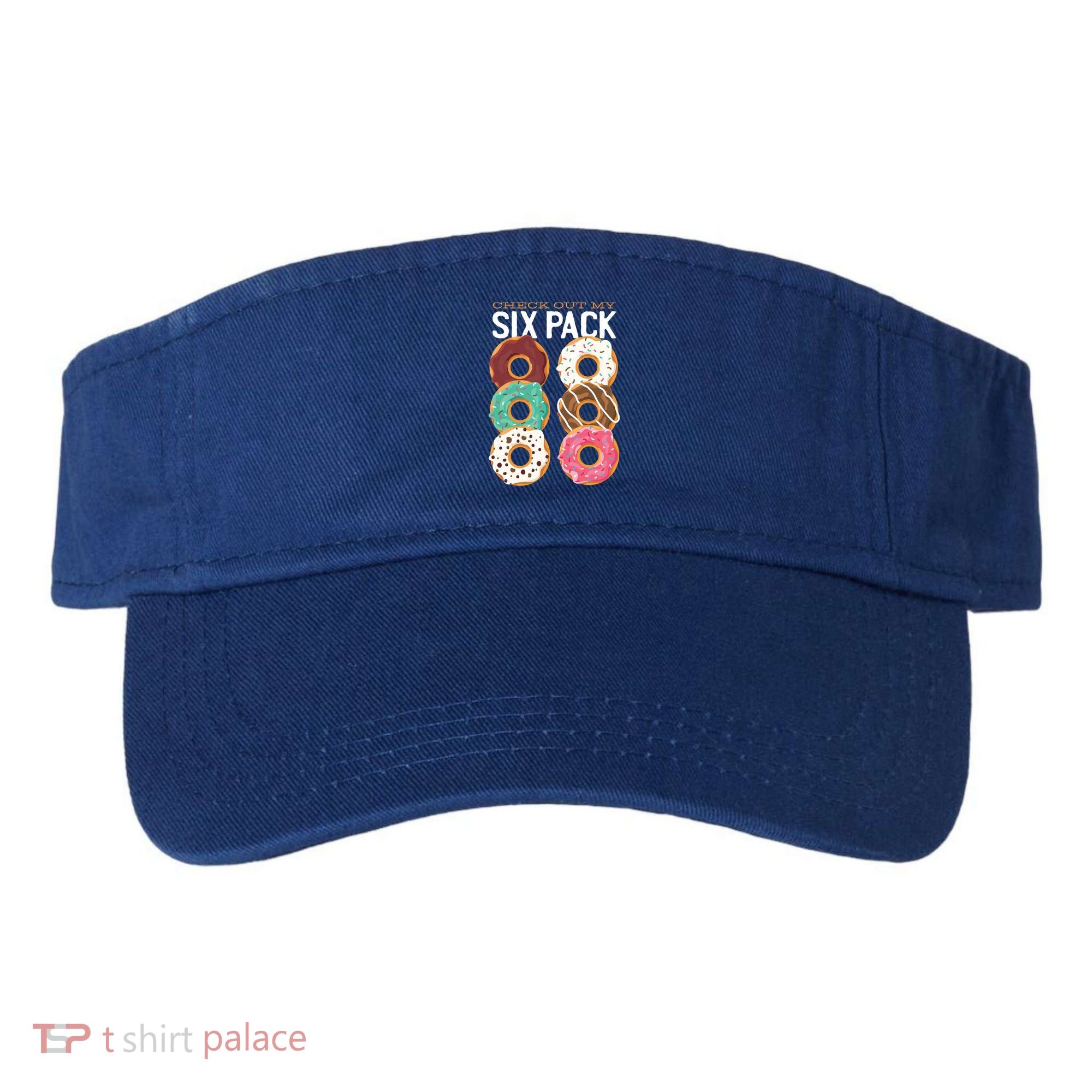 Check Out My Donut Six Pack Visor