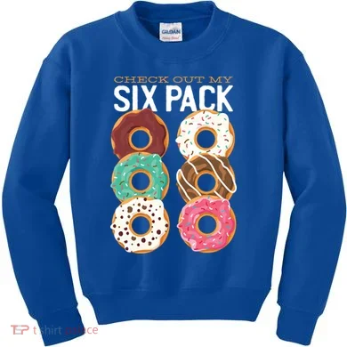 Check Out My Donut Six Pack Kids Sweatshirt