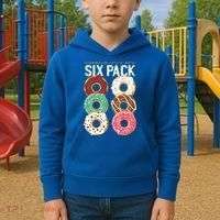 Check Out My Donut Six Pack Kids Hoodie thumb 2