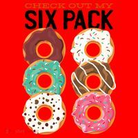Check Out My Donut Six Pack Santa Hat thumb 1