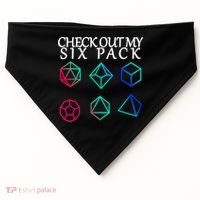Check Out My Six Pack Dice For Dragons USA-Made Doggie Bandana thumb 0