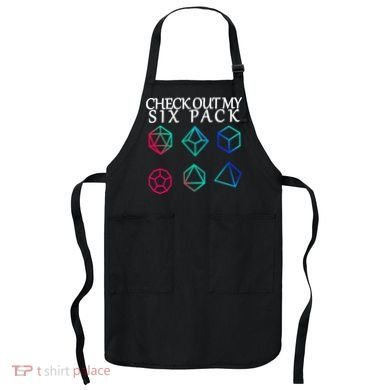 Check Out My Six Pack Dice For Dragons Apron