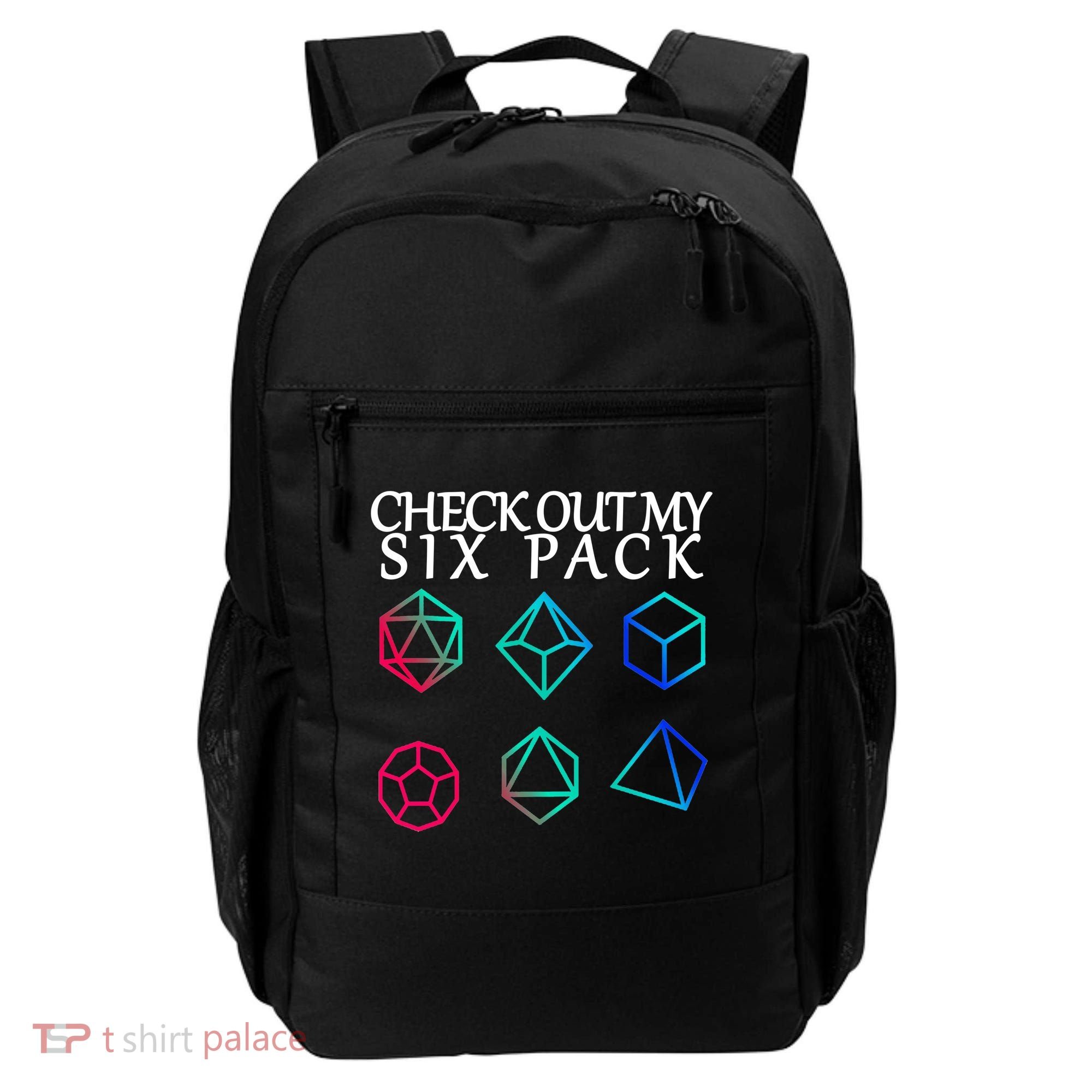 Check Out My Six Pack Dice For Dragons Backpack