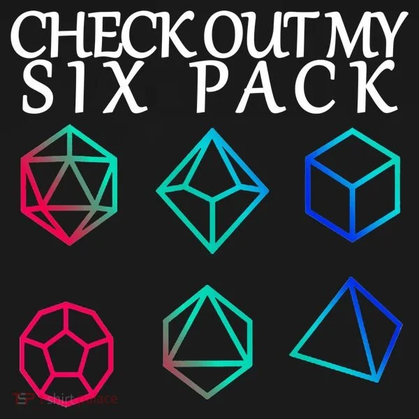 Check Out My Six Pack Dice For Dragons Baby Bodysuit
