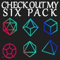 Check Out My Six Pack Dice For Dragons Hat thumb 2