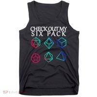 Check Out My Six Pack Dice For Dragons Tank Top thumb 0