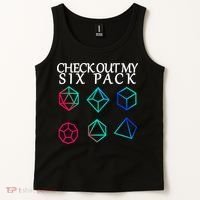 Check Out My Six Pack Dice For Dragons Tank Top thumb 2
