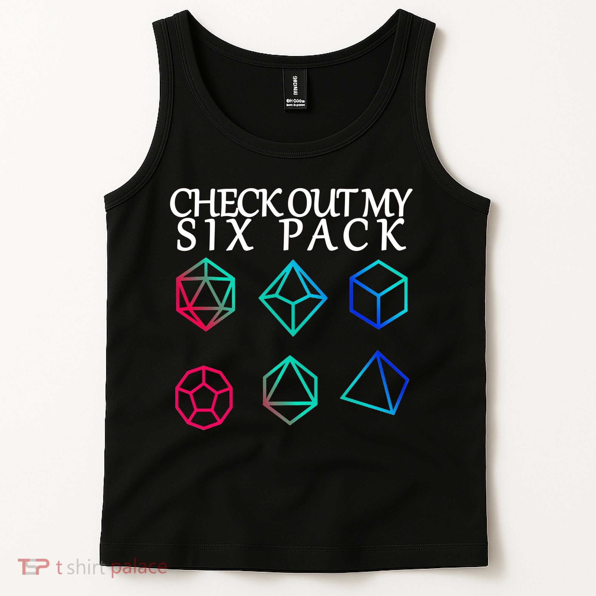 Check Out My Six Pack Dice For Dragons Tank Top