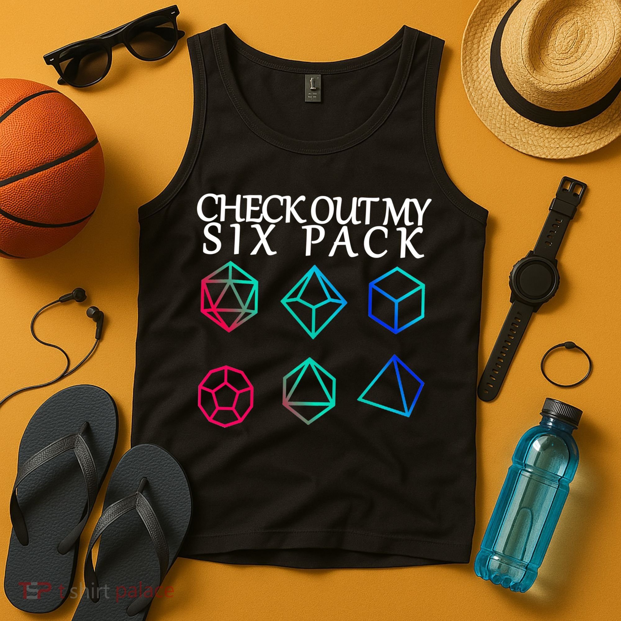 Check Out My Six Pack Dice For Dragons Tank Top