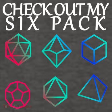 Check Out My Six Pack Dice For Dragons Vector Backpack