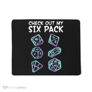 Check Out My Six Pack DND Dice Dungeons And Dragons Mousepad