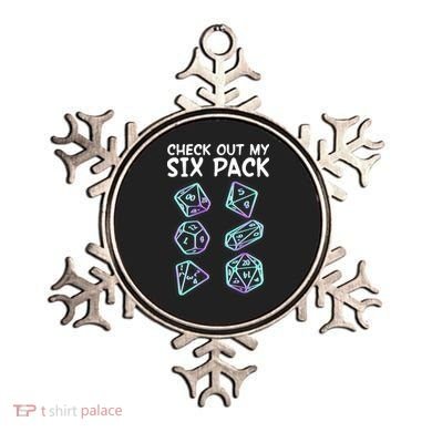 Check Out My Six Pack DND Dice Dungeons And Dragons Ornament