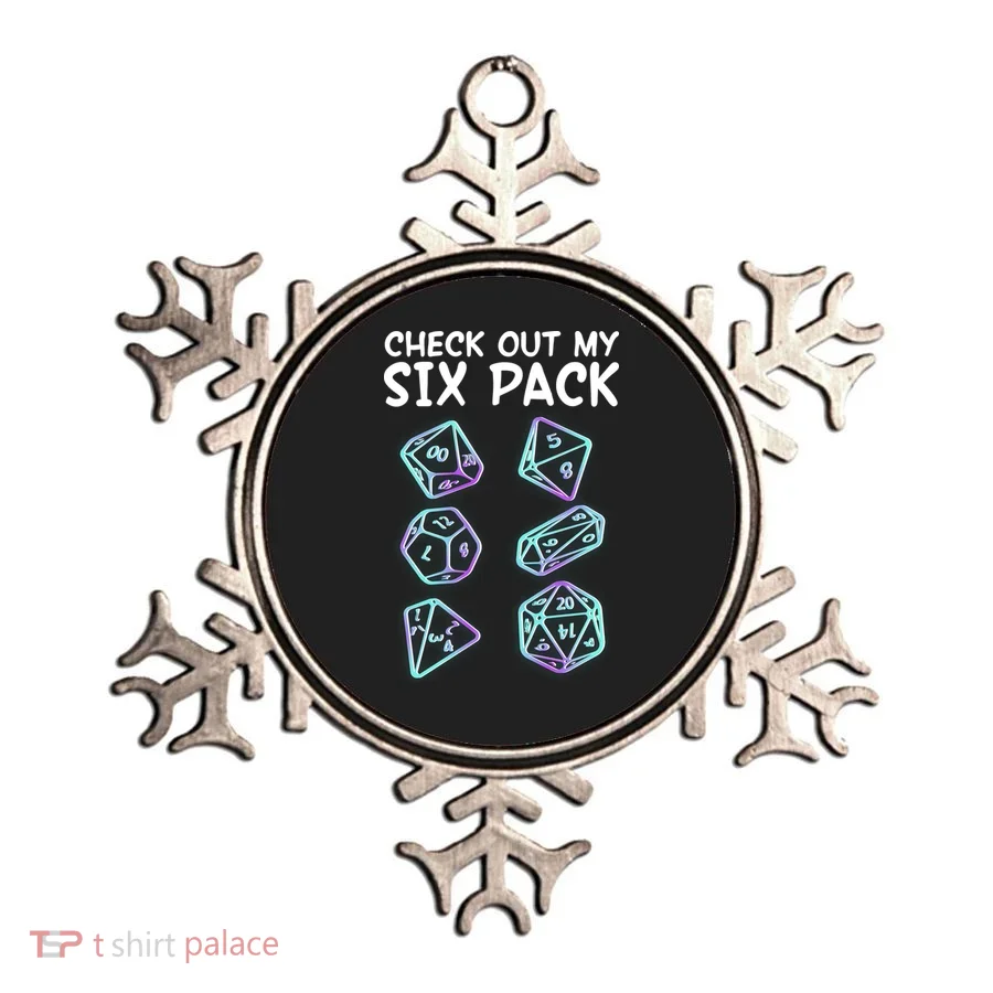 Check Out My Six Pack DND Dice Dungeons And Dragons Ornament