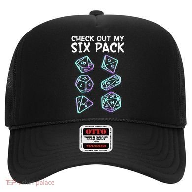 Check Out My Six Pack DND Dice Dungeons And Dragons Hat