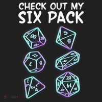 Check Out My Six Pack DND Dice Dungeons And Dragons Golf Towel thumb 3