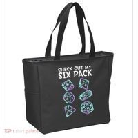 Check Out My Six Pack DND Dice Dungeons And Dragons Tote Bag thumb 2
