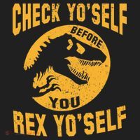 Check Yo'Self Before You Rex Yo'Self Tumbler thumb 3