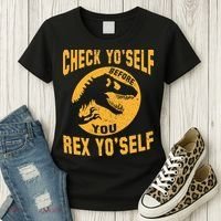 Check Yo'Self Before You Rex Yo'Self Women's T-Shirt thumb 3