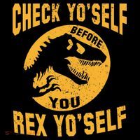 Check Yo'Self Before You Rex Yo'Self Kids T-Shirt thumb 4