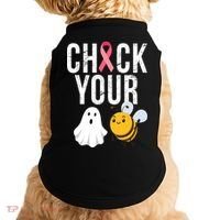 Check Your Boo Bees Breast Cancer Halloween Doggie Tank thumb 0