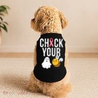 Check Your Boo Bees Breast Cancer Halloween Doggie Tank thumb 2