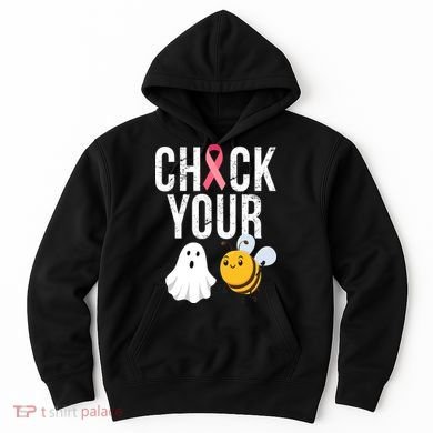 Check Your Boo Bees Breast Cancer Halloween Hoodie