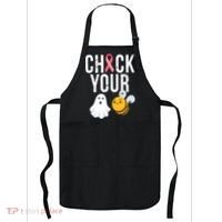 Check Your Boo Bees Breast Cancer Halloween Apron thumb 0
