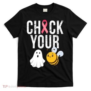 Check Your Boo Bees Breast Cancer Halloween T-Shirt