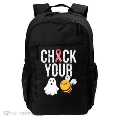 Check Your Boo Bees Breast Cancer Halloween Backpack