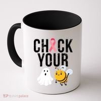 Check Your Boo Bees Breast Cancer Halloween Coffee Mug thumb 0