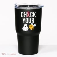 Check Your Boo Bees Breast Cancer Halloween Tumbler thumb 0