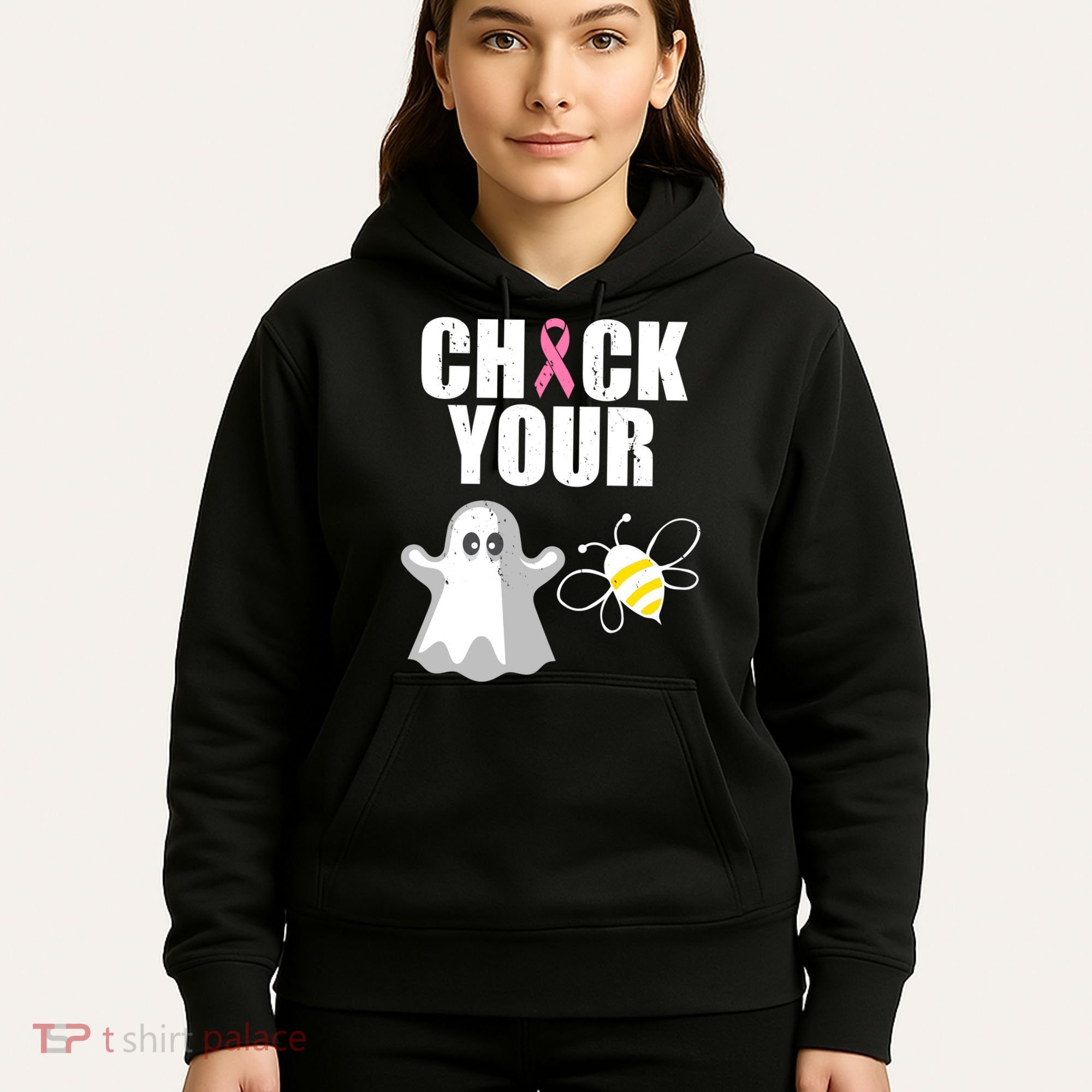Check Your Boobies Breast Cancer Halloween Hoodie