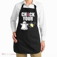 Check Your Boobies Breast Cancer Halloween Apron thumb 2
