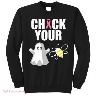 Check Your Boobies Breast Cancer Halloween Sweatshirt