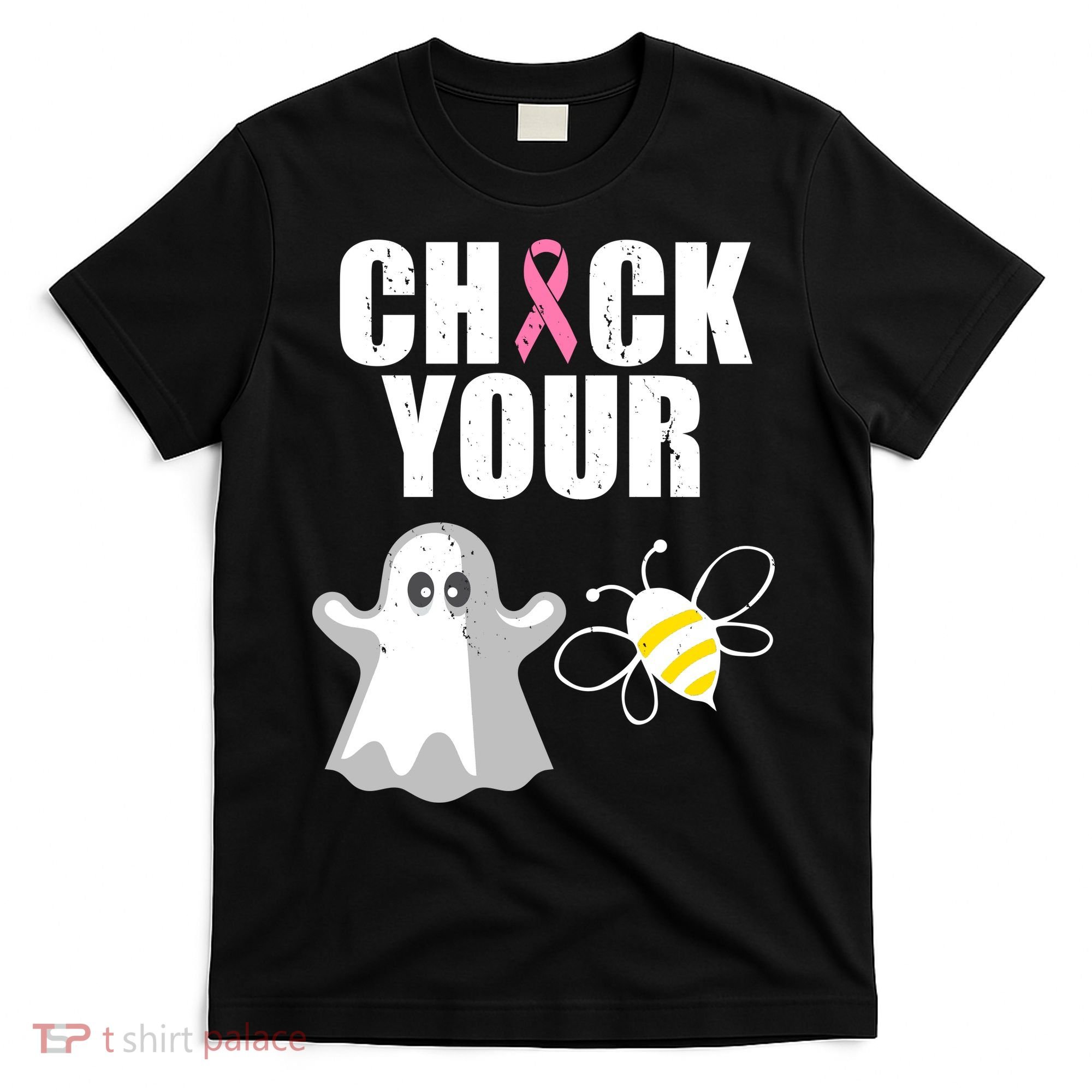 Check Your Boobies Breast Cancer Halloween T-Shirt