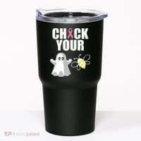 Check Your Boobies Breast Cancer Halloween Tumbler thumb 0
