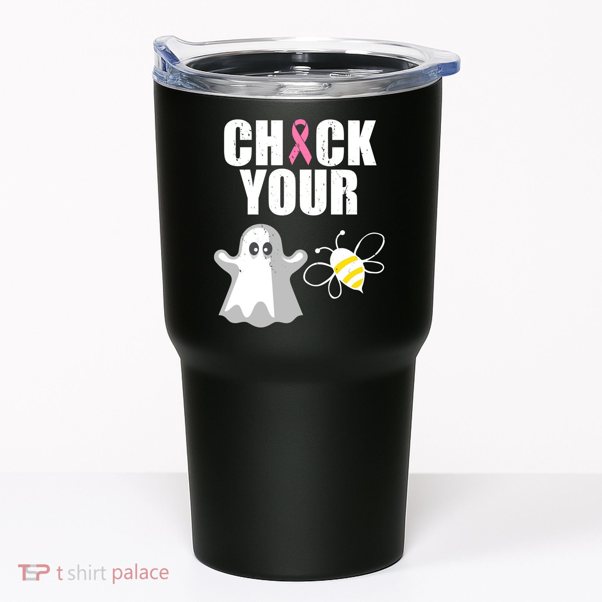 Check Your Boobies Breast Cancer Halloween Tumbler