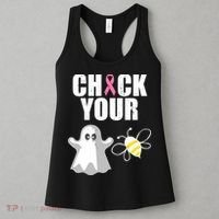 Check Your Boobies Breast Cancer Halloween Women's Tank Top thumb 3