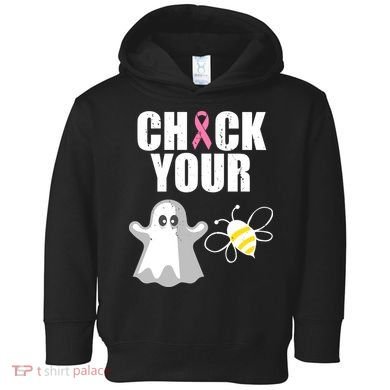 Check Your Boobies Breast Cancer Halloween Toddler Hoodie