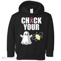 Check Your Boobies Breast Cancer Halloween Toddler Hoodie thumb 0