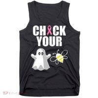 Check Your Boobies Breast Cancer Halloween Tank Top thumb 0
