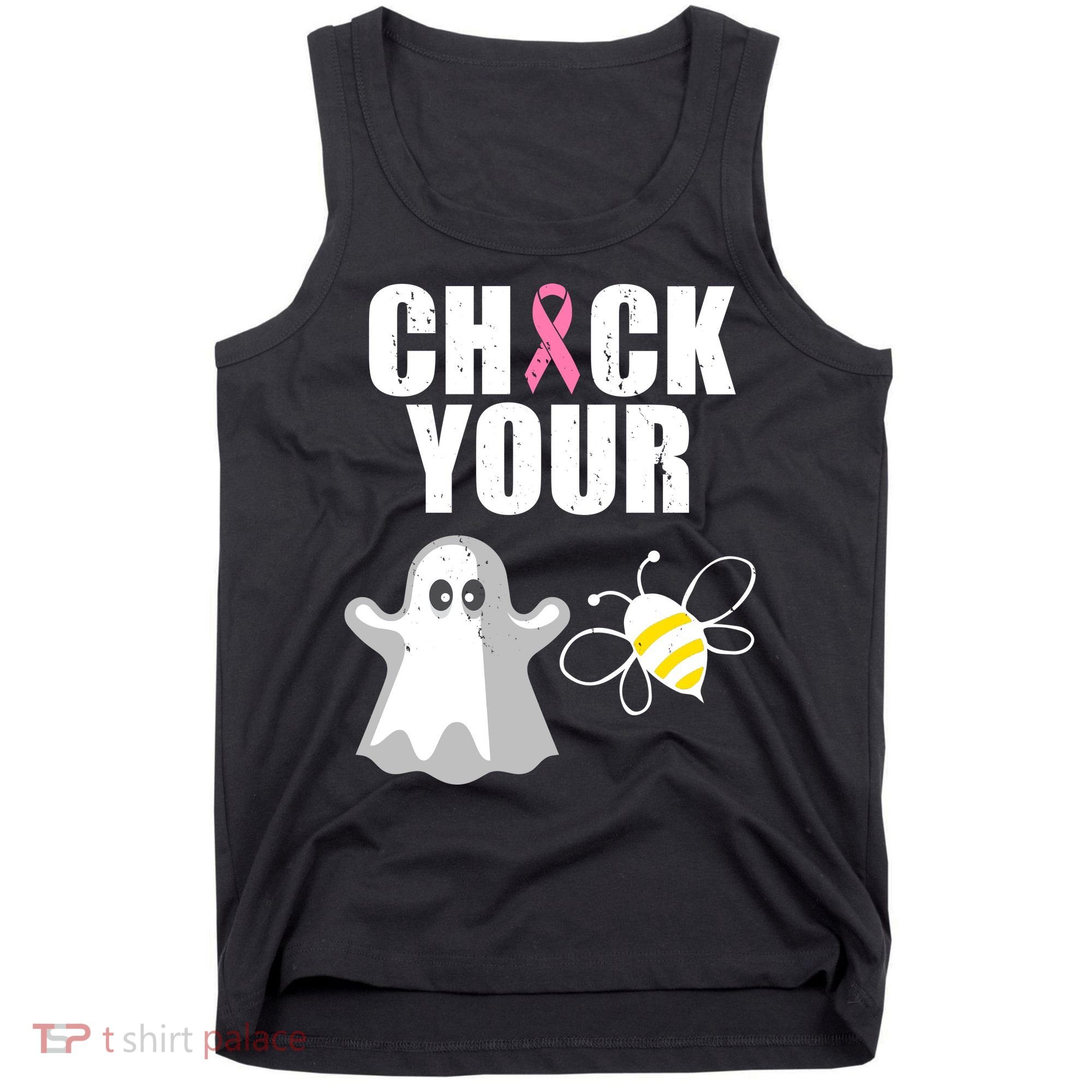 Check Your Boobies Breast Cancer Halloween Tank Top