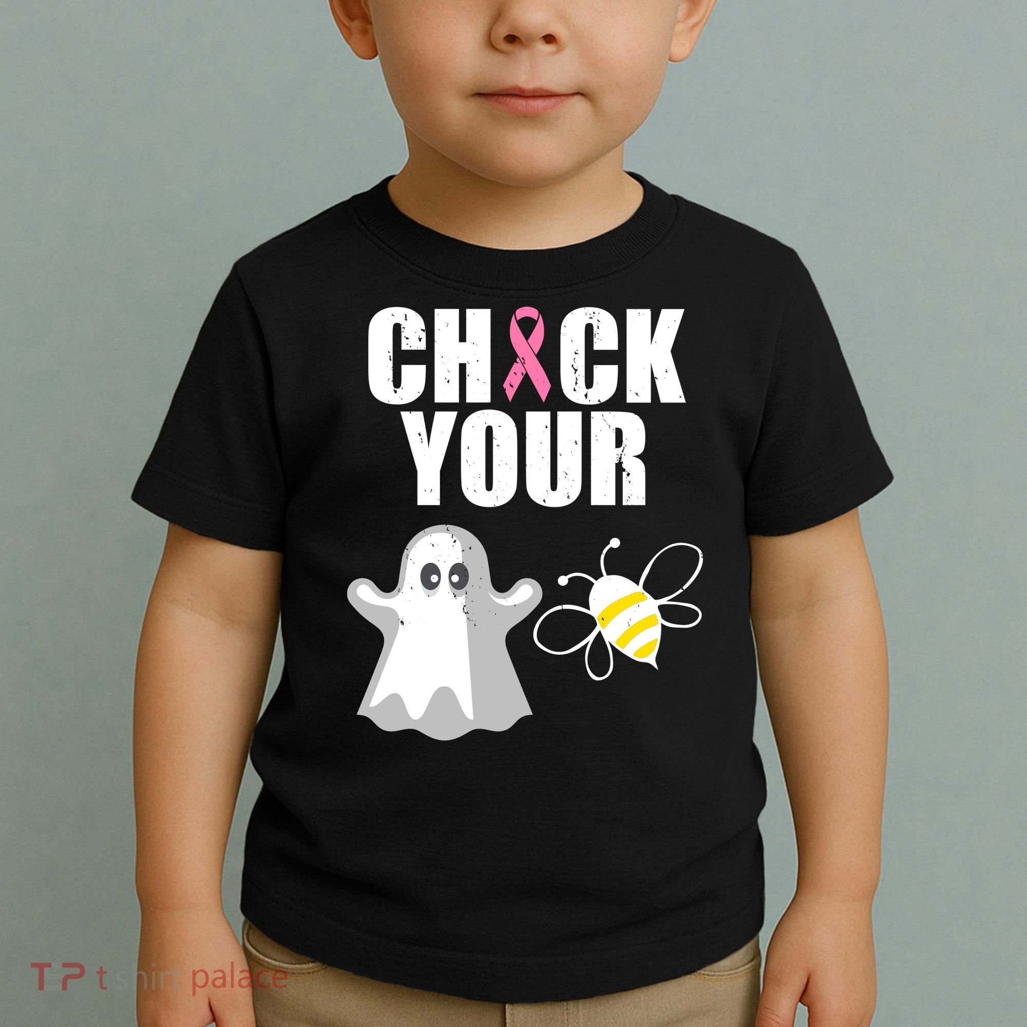 Check Your Boobies Breast Cancer Halloween Toddler T-Shirt