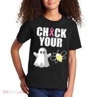 Check Your Boobies Breast Cancer Halloween Kids T-Shirt thumb 2