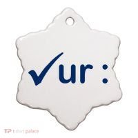 Check Your Colon Cancer Awareness Ceramic Ornament thumb 0