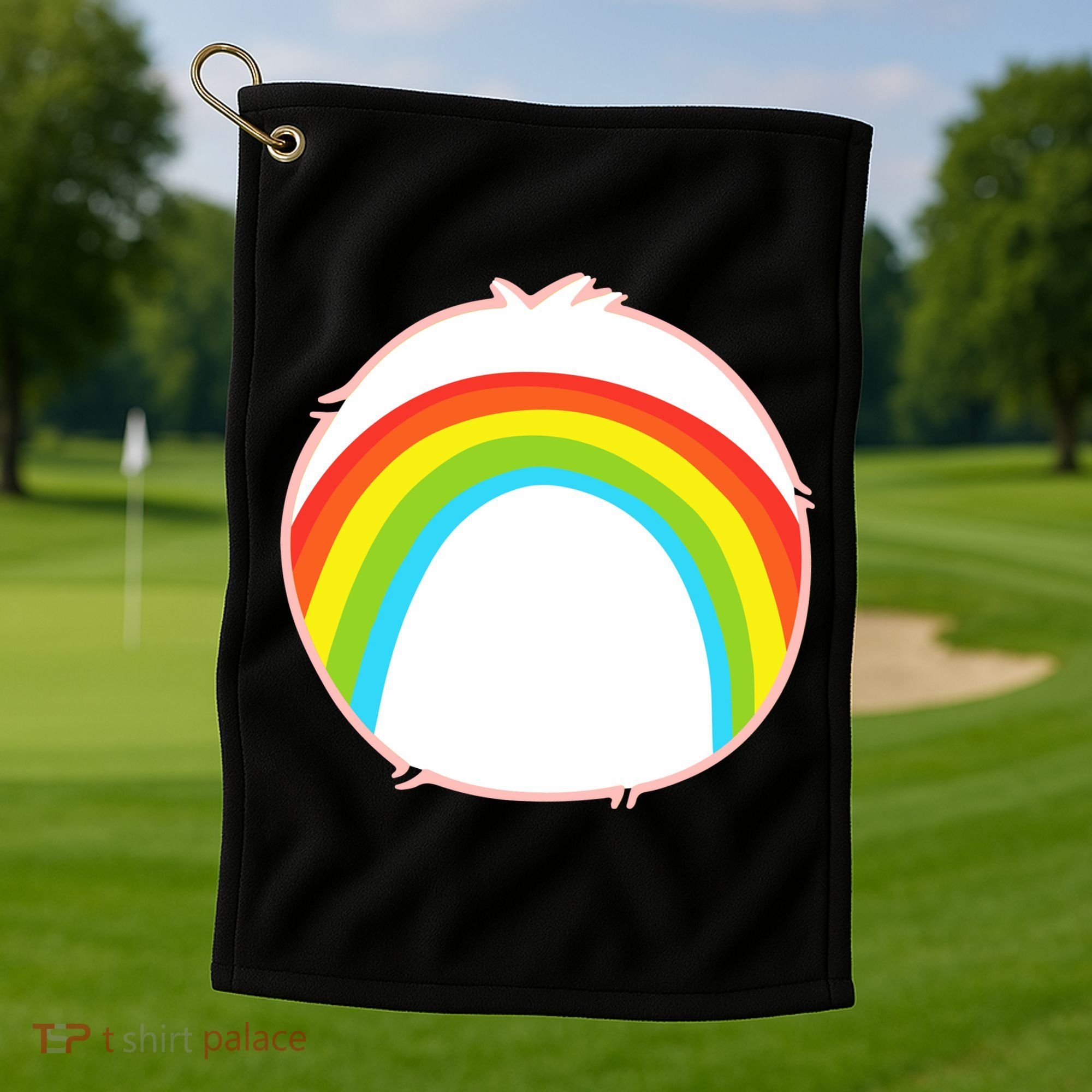 Cheer Bear Halloween Costume Golf Towel