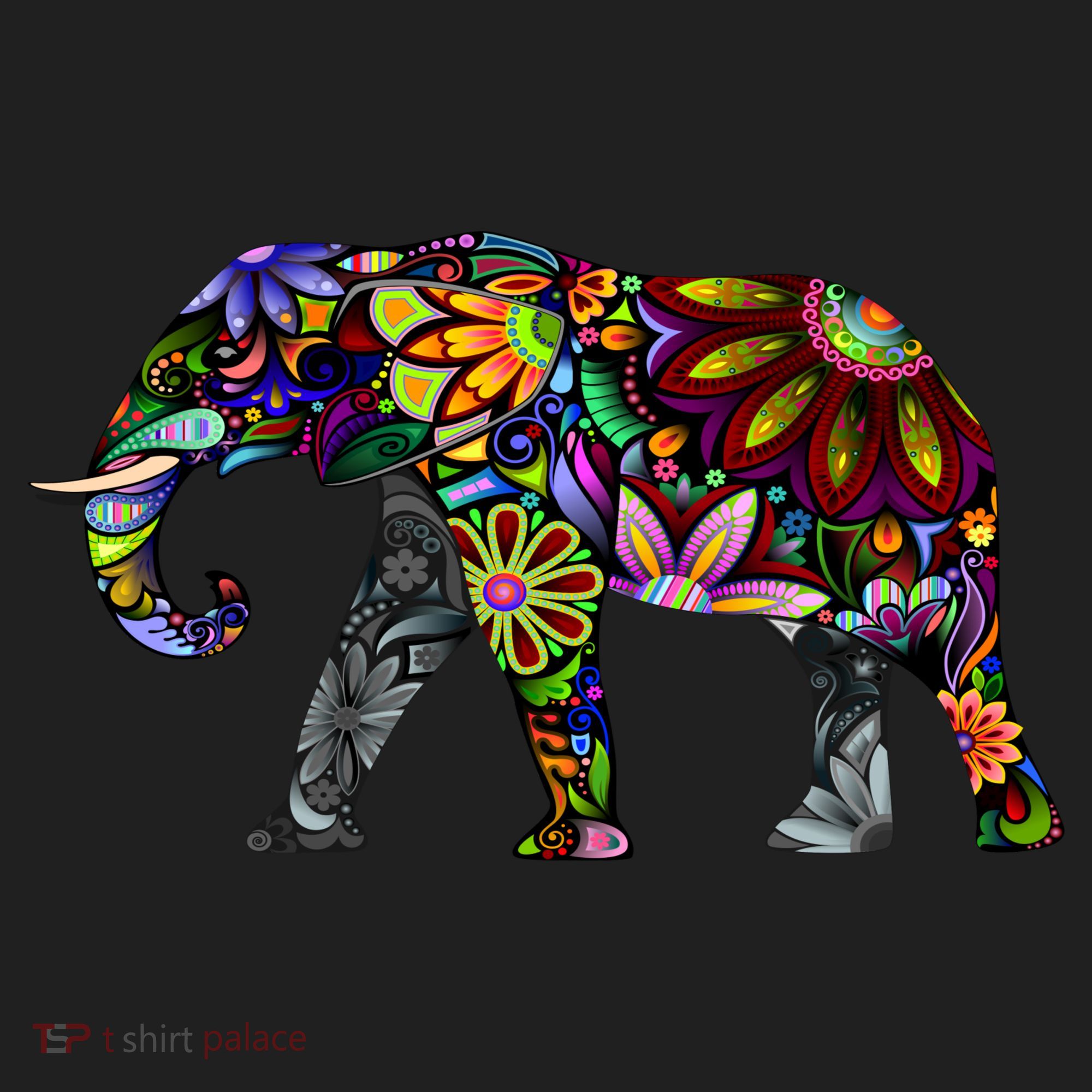 Cheerful Elephant Comfort Colors Boxy T-Shirt