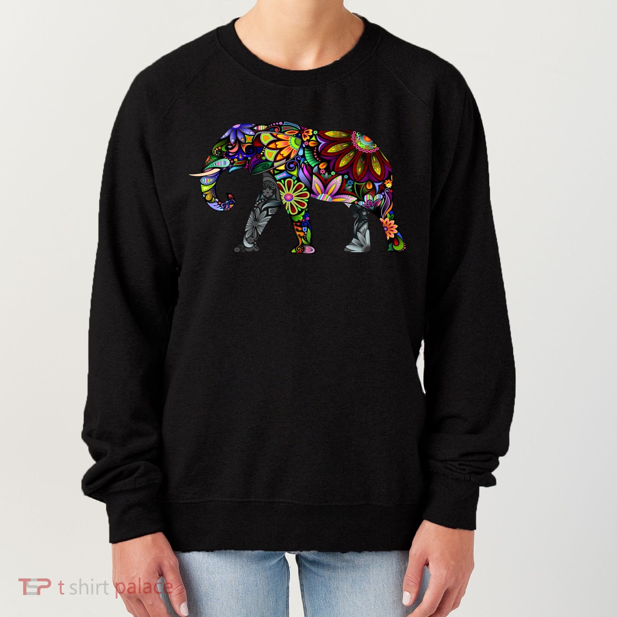 Cheerful Elephant Women's Sweatshirt